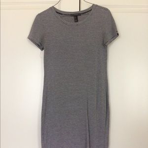 Black and white striped summer dress Size S